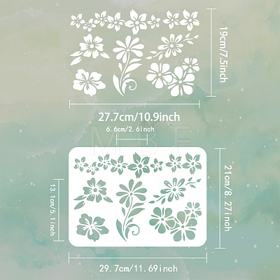 Plastic Drawing Painting Stencils Templates DIY-WH0396-653-1