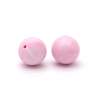 Silicone Beads Round Rubber Bead 15MM Loose Spacer Beads for DIY Supplies Jewelry Keychain Making FIND-SX0001-179-1