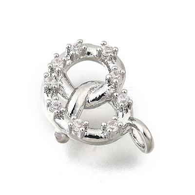 Brass Micro Pave Cubic Zirconia Pendants KK-Q097-05B-P-1