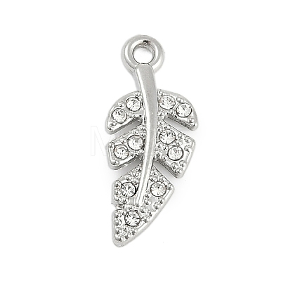 Rack Plating Alloy Micro Pave Rhinestone Pendants FIND-K020-01P-1