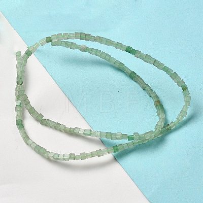Natural Green Aventurine Beads Strands G-B064-A06-1