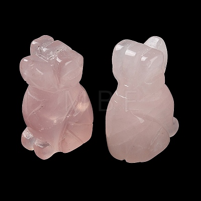 Natural Rose Quartz Carved Healing Figurines G-B062-03D-1