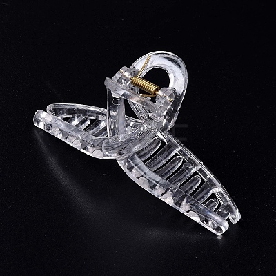 Transparent Plastic Large Claw Hair Clips PHAR-F016-09-1