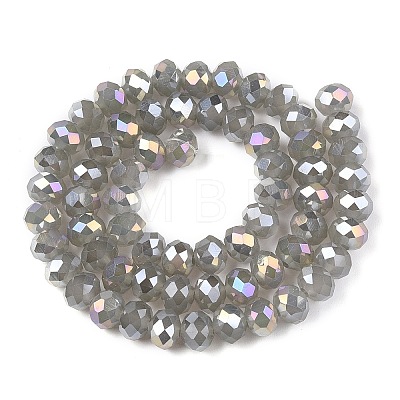 Electroplate Glass Beads Strands EGLA-A044-J8mm-B10-1