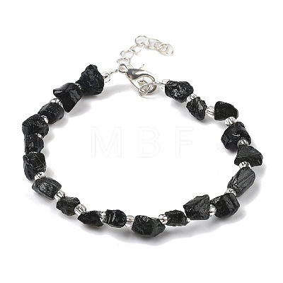 Natural Tourmaline Chips Bracelets for Women BJEW-H623-01S-07-1