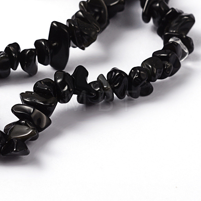 Natural Obsidian Beads Strands X-F005-1