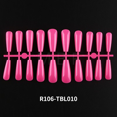 Solid Color Plastic Seamless Toe False Nail MRMJ-R106-TBL010-1
