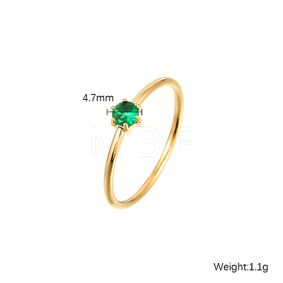 Diamond Cubic Zirconia Finger Ring JL0254-1-1