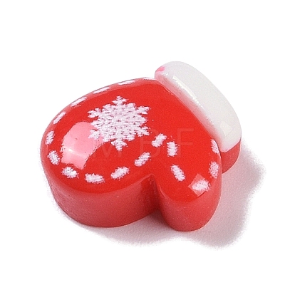 Opaque Christmas Theme Resin Cabochons RESI-H162-06A-1