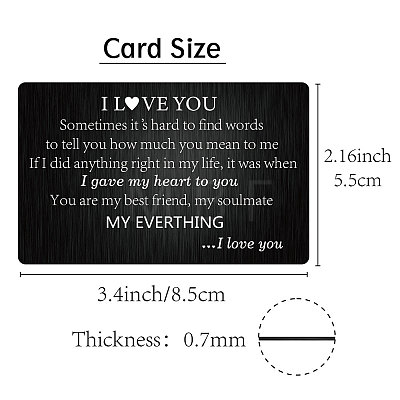 Rectangle 201 Stainless Steel Custom Blank Thermal Transfer Wallet Card DIY-WH0252-005-1