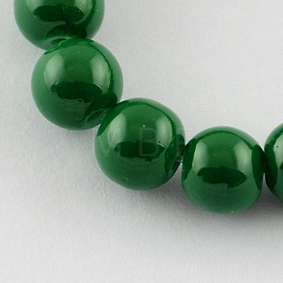 Painted Glass Bead Strands DGLA-S071-10mm-19-1