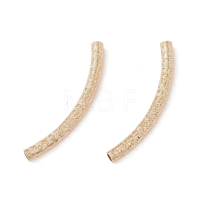 Brass Curved Tube Beads KK-A162-01G-01-1