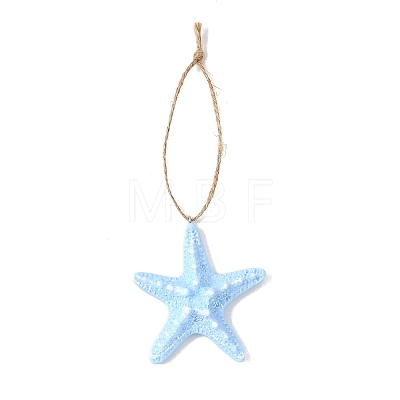 Opaque Resin Pendant Decorations HJEW-JM04558-1