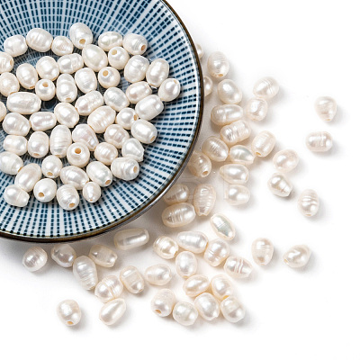 Large Hole Pearl Beads LS-PEAR-R064-01-1