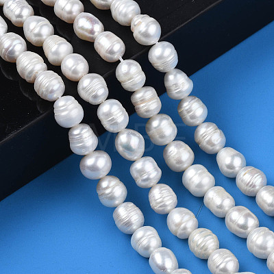 Natural Cultured Freshwater Pearl Beads Strands PEAR-N012-08B-1