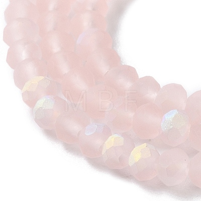 Imitation Jade Glass Beads Strands EGLA-A034-T2mm-MB22-1