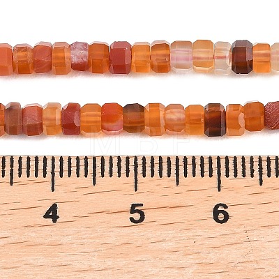 Natural Agate Beads Strands G-G345-C33-2x4mm-1