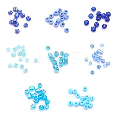 1 Box Mixed 6/0 Glass Seed Beads Round  Loose Spacer Beads SEED-X0050-4mm-04-1