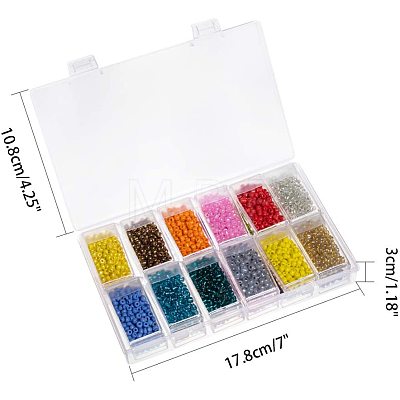 Glass Seed Beads SEED-PH0012-21-1