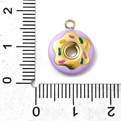 304 Stainless Steel Enamel Pendants STAS-I355-12G-04-1