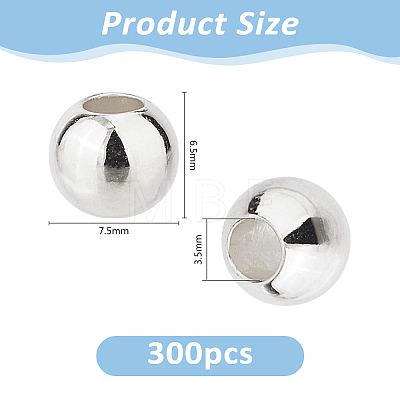 300Pcs Resin Beads RESI-DC0001-58B-1
