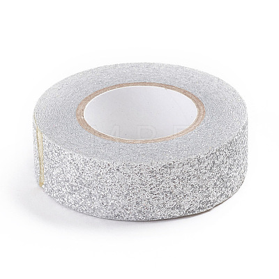 Glitter Foil Masking Tapes DIY-WH0167-10B-1