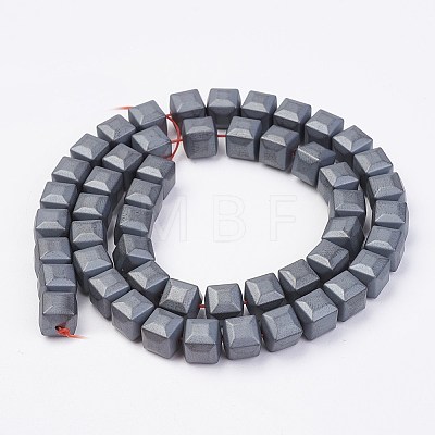 Non-magnetic Synthetic Hematite Beads Strands G-F396-35-8x8mm-1