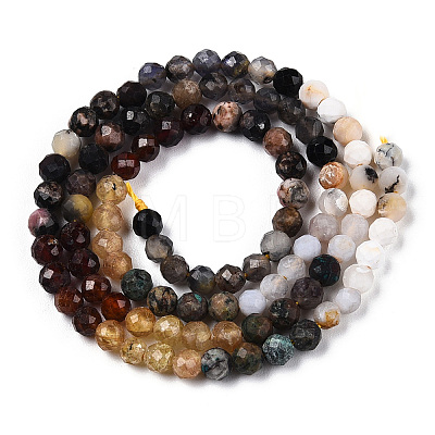 Natural & Synthetic Mixed Gemstone Beads Strands G-D080-A01-01-04-1
