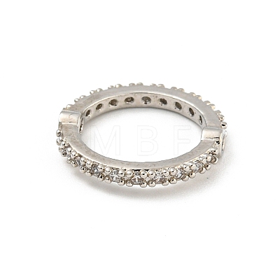 Brass Micro Pave Cubic Zirconia Bead Frame KK-P277-40P-1