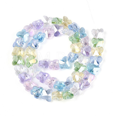 Transparency Glass Beads Strands GLAA-T025-03A-01-1