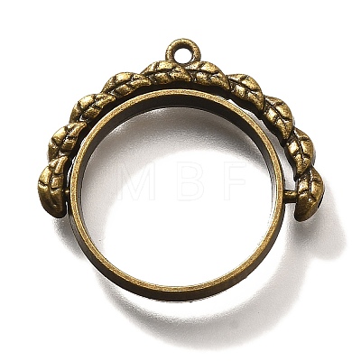 Alloy Open Back Bezel Pendants PALLOY-I223-17AB-1