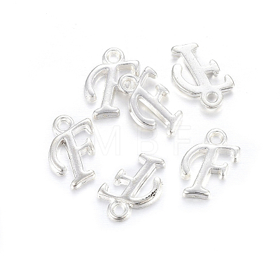 Silver Color Plated Alloy Letter Pendants LS-PALLOY-J718-01S-F-1