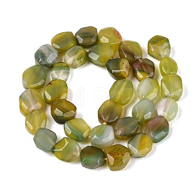 Dyed & Heated Natural Agate Beads Strands G-N359-15A-04-1