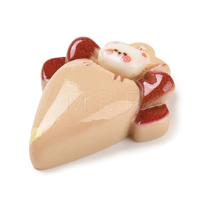 Bear Cream Bag Opaque Resin Decoden Cabochons CRES-Q220-05E-1