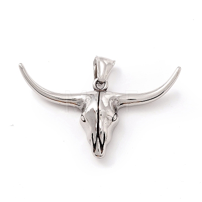 Tibetan Style 304 Stainless Steel Pendants STAS-P305-41AS-1