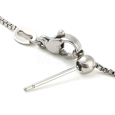 Non-Tarnish 304 Stainless Steel Add a Bead Adjustable Box Chains Bracelets for Women BJEW-M307-01A-P-1