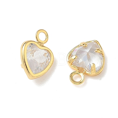 Brass Micro Pave Cubic Zirconia Pendants KK-Z136-18G-01-1