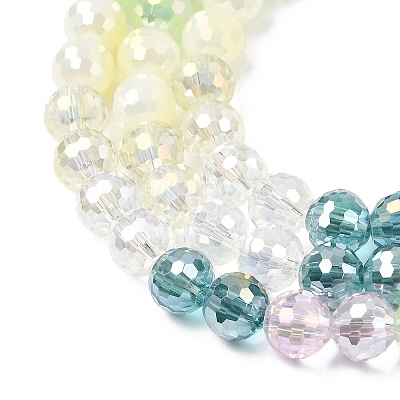 Electroplate Glass Beads Strands EGLA-D300-06-8mm-27-1
