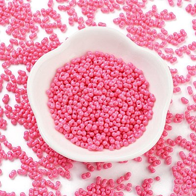 Baking Paint Glass Seed Beads SEED-A033-05L-1