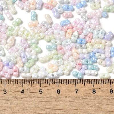 Opaque Colours Luster Glass Seed Beads SEED-B001-01A-06-1