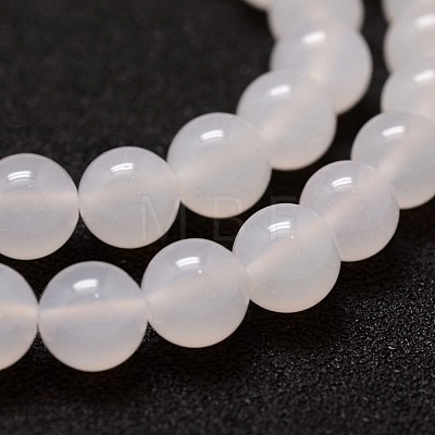 Natural Agate Bead Strands X-G-G880-03-6mm-1