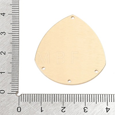Brass 4-Hole Teardrop Chandelier Component Links KK-E805-02G-1