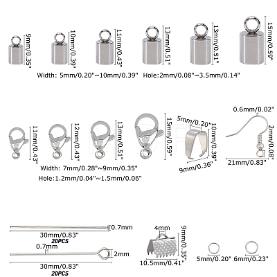 Unicraftale DIY 304 Stainless Steel Finding Kits DIY-UN0002-03P-1