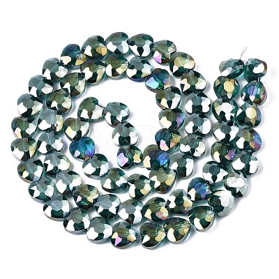 Electroplate Glass Beads Strands EGLA-S176-08A-1