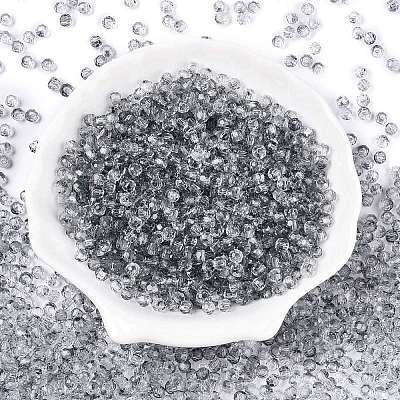 Baking Paint Electroplate Transparent Glass Seed Beads SEED-N006-07L-1