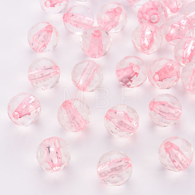 Transparent Acrylic Beads TACR-S154-10A-26-1