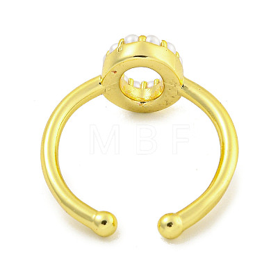 Rack Plating Brass Open Cuff Rings for Women RJEW-F162-01G-O-1