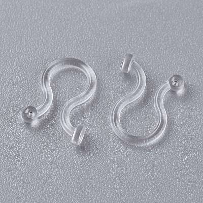 Plastic Clip-on Earring Findings KY-K012-01-1