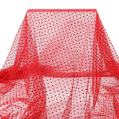 Polyester Polka Dot Fabric DIY-PH0038-36C-1