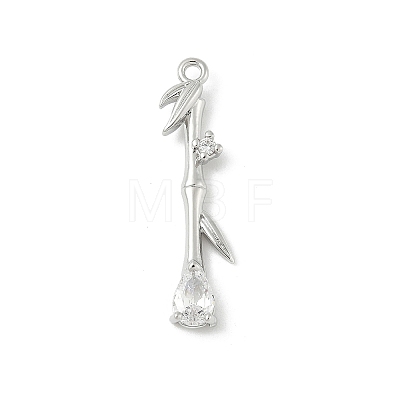 Brass Micro Pave Cubic Zirconia Pendants LS-KK-M326-13B-P-1